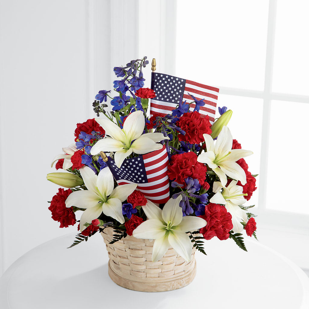 American Glory Bouquet – Two Flower Girls, Skokie IL