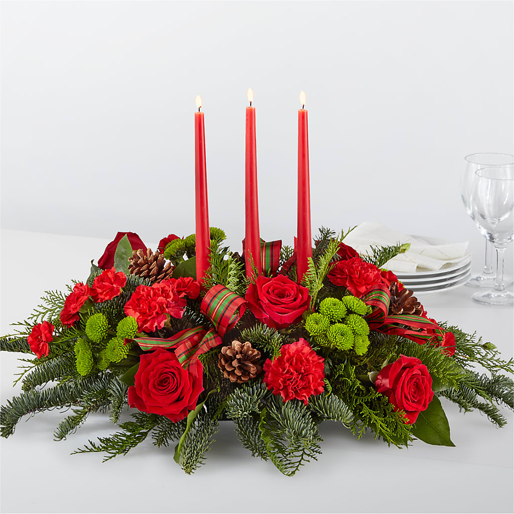 By the Candlelight Centerpiece – Two Flower Girls, Skokie IL
