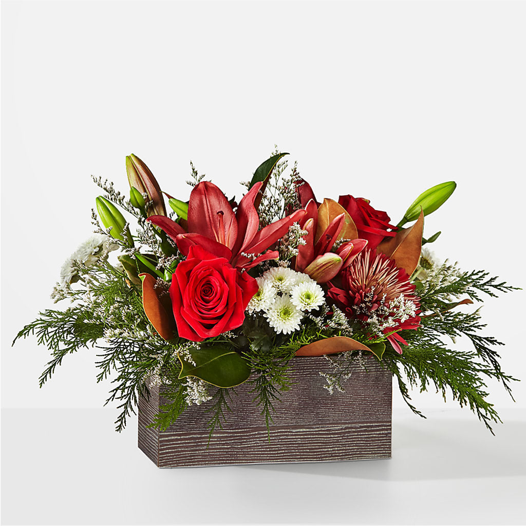 Christmas Break Bouquet – Two Flower Girls, Skokie IL