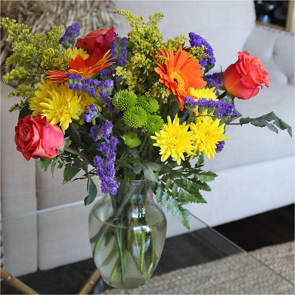 Marmalade Skies Bouquet – Two Flower Girls, Skokie IL