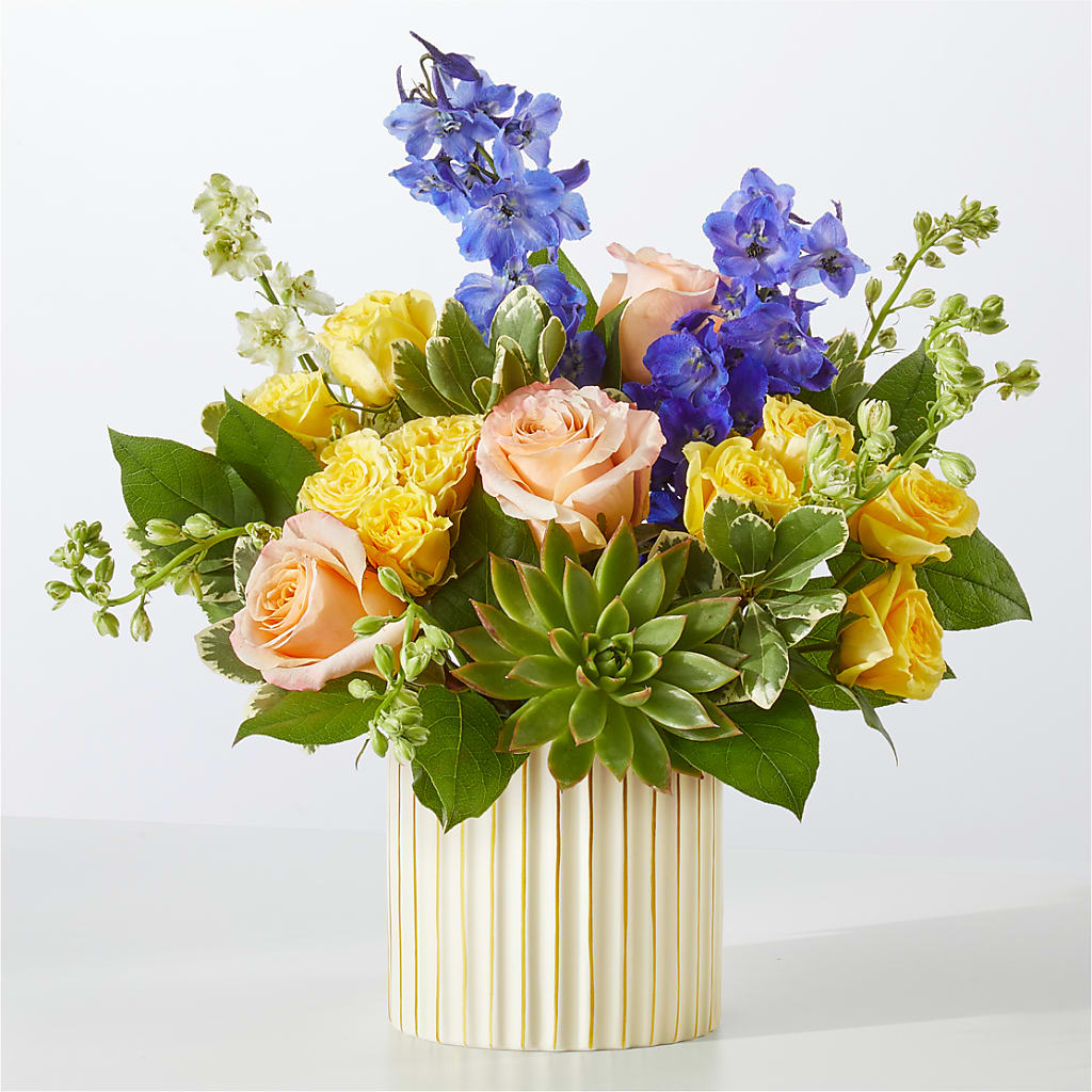 Cobalt Reverie Bouquet – Two Flower Girls, Skokie IL