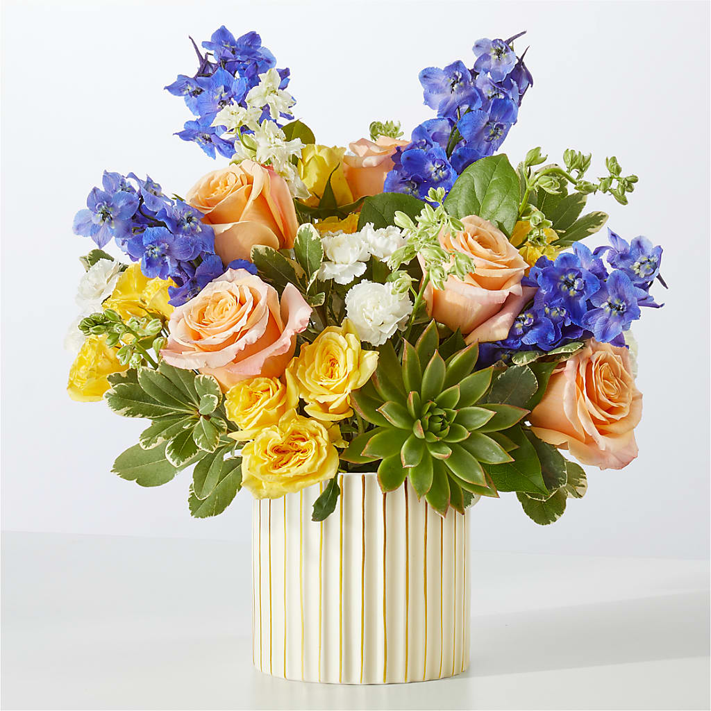 Cobalt Reverie Bouquet – Two Flower Girls, Skokie IL