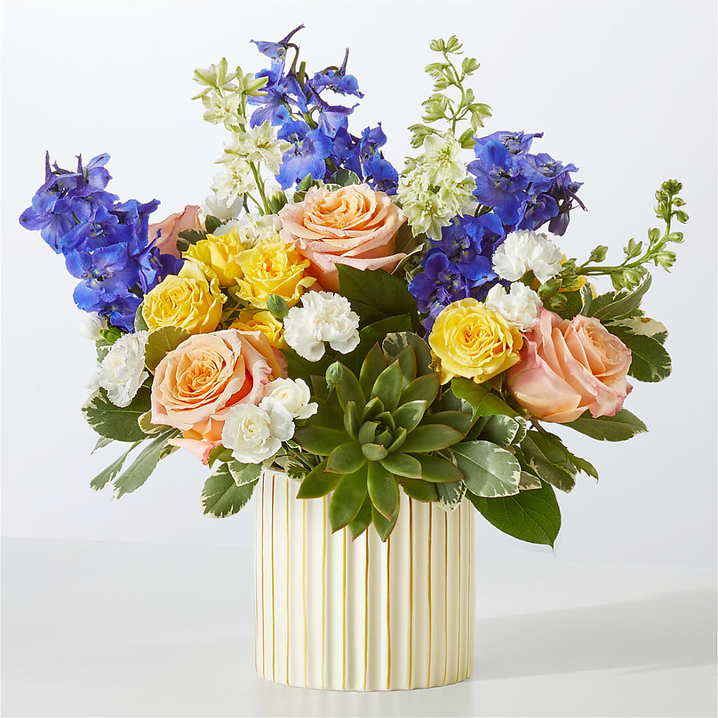 Cobalt Reverie Bouquet – Two Flower Girls, Skokie IL