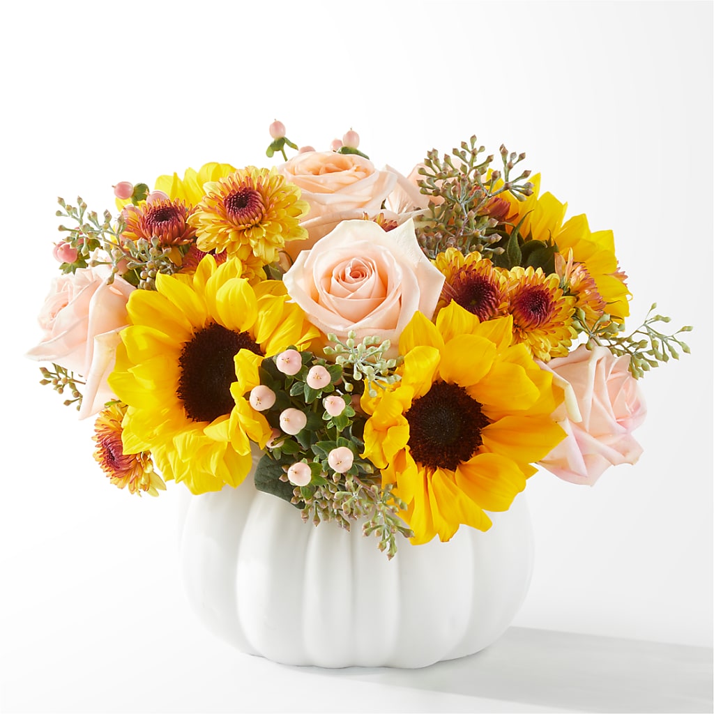 Pumpkin to Talk About Bouquet – Two Flower Girls, Skokie IL