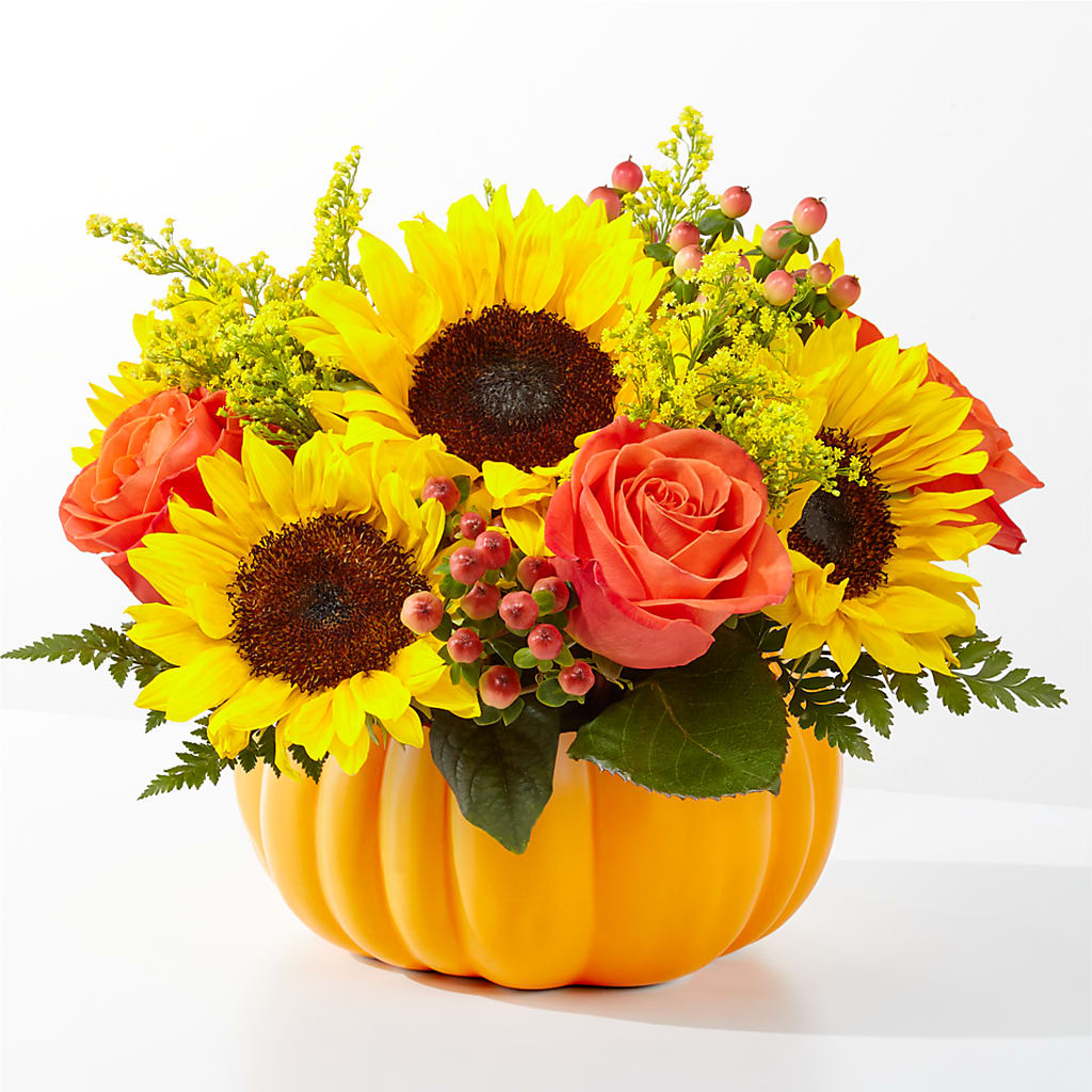 Pick of the Patch Pumpkin Bouquet – Two Flower Girls, Skokie IL