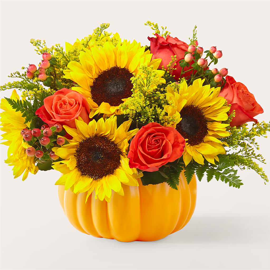 Pick of the Patch Pumpkin Bouquet – Two Flower Girls, Skokie IL