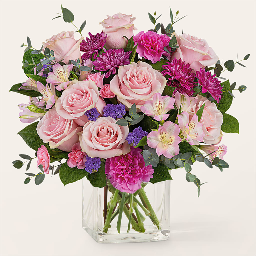 Rosy Radiance Bouquet – Two Flower Girls, Skokie IL