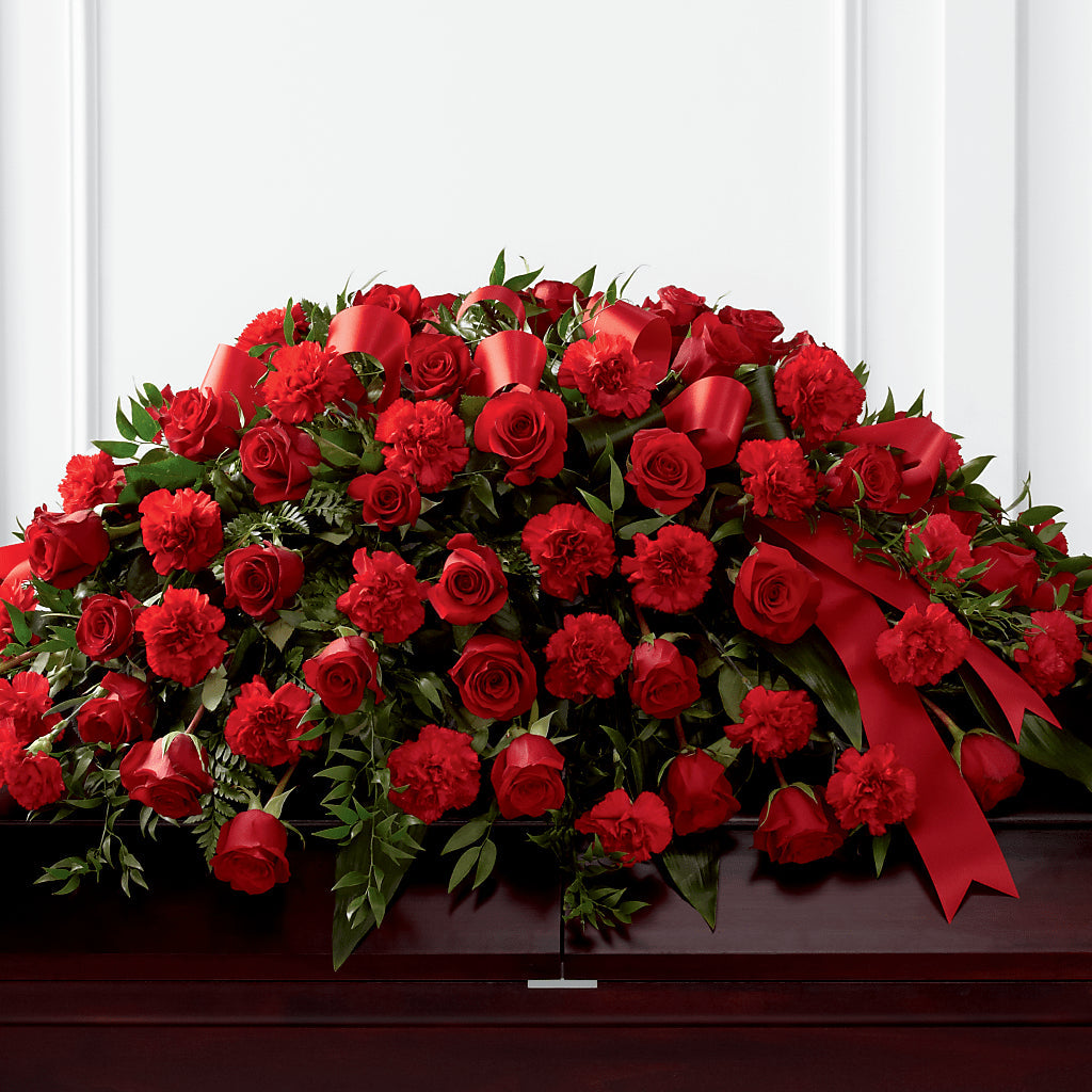 Tribute of Life Casket Spray – Two Flower Girls, Skokie IL