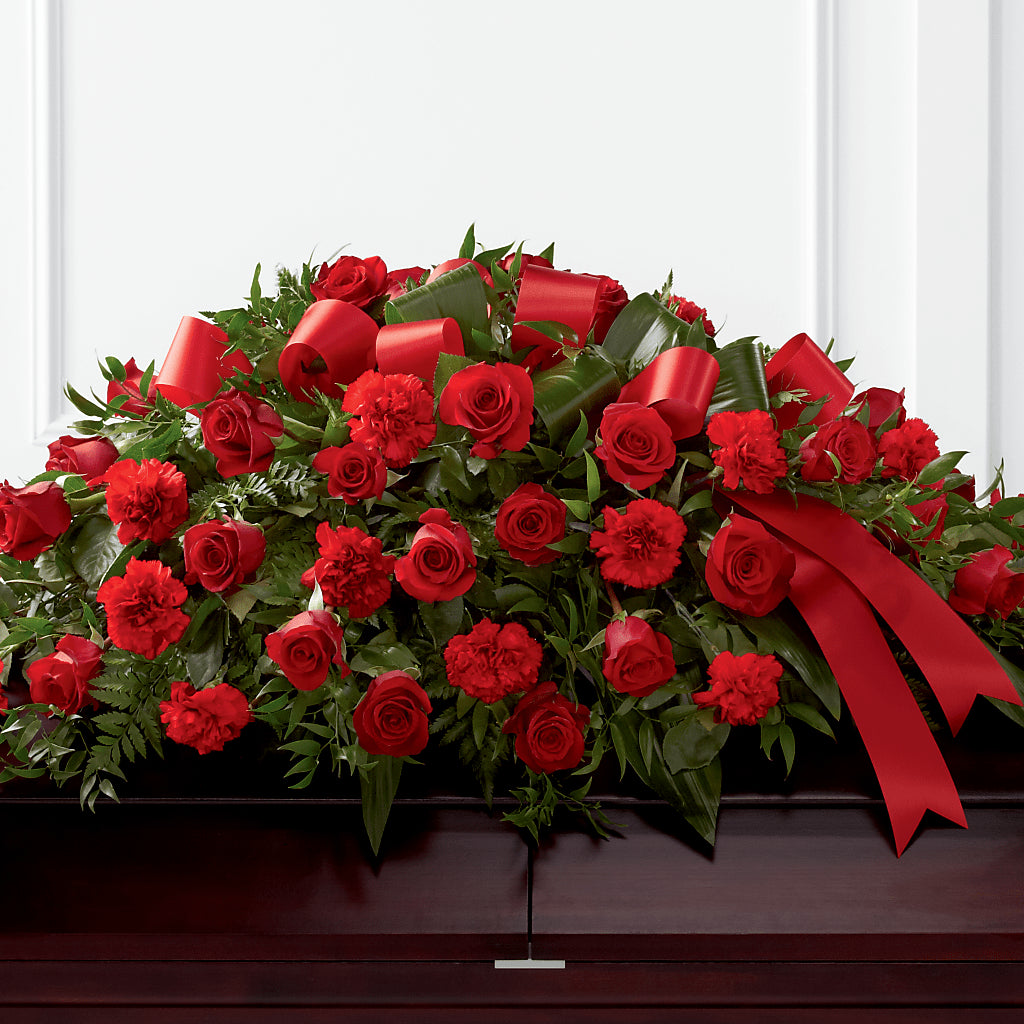 Tribute of Life Casket Spray – Two Flower Girls, Skokie IL