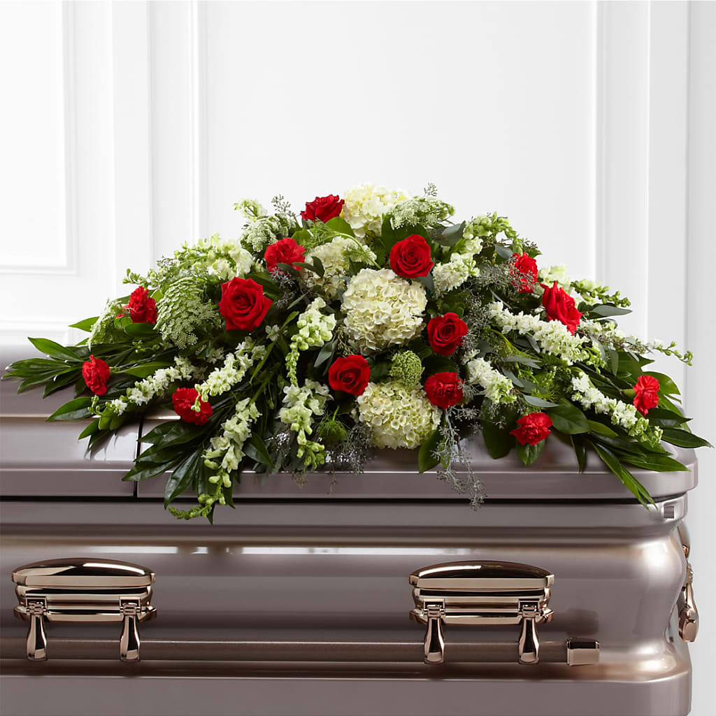 Sincerity Casket Spray – Two Flower Girls, Skokie IL