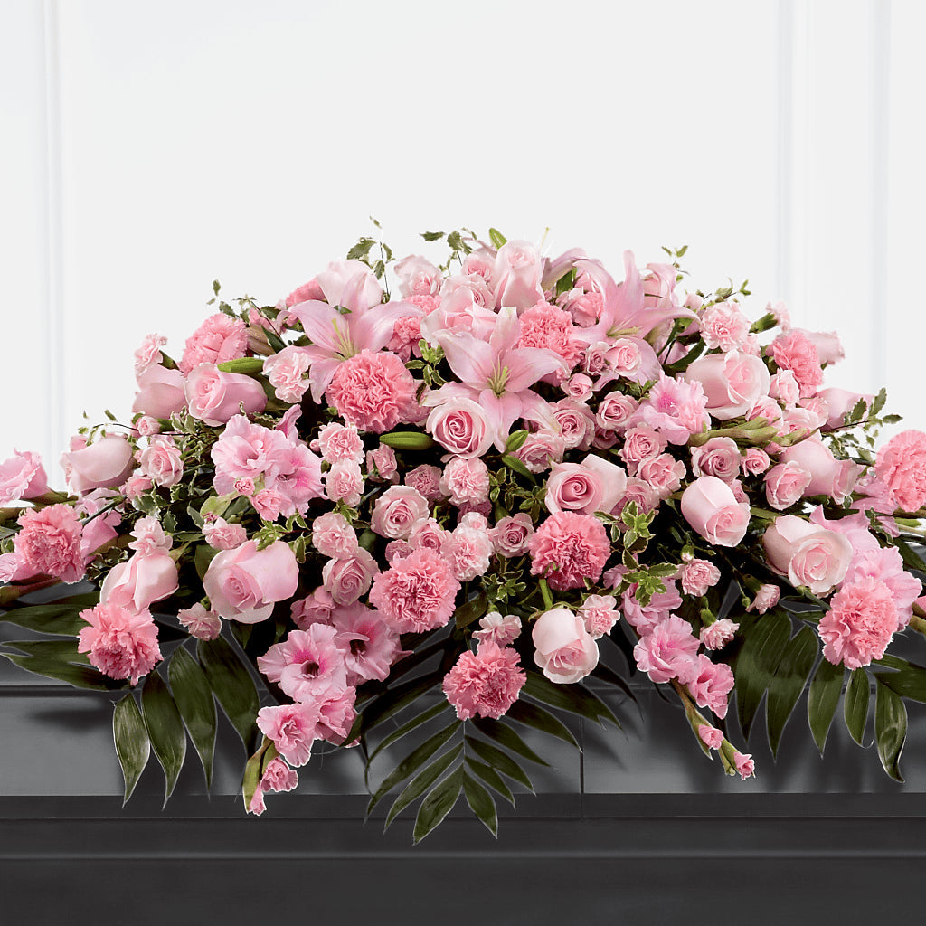 Garden of Comfort Casket Spray (Standard) – Two Flower Girls, Skokie IL