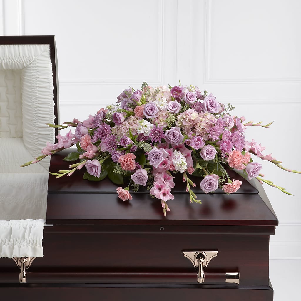 Immorata Casket Spray – Two Flower Girls, Skokie IL