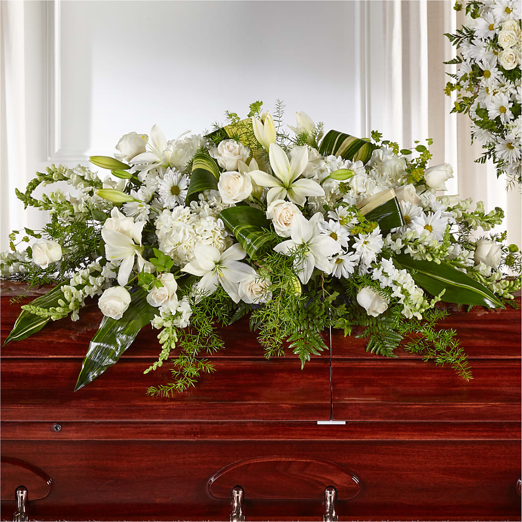 Abundance Casket Spray – Two Flower Girls, Skokie IL