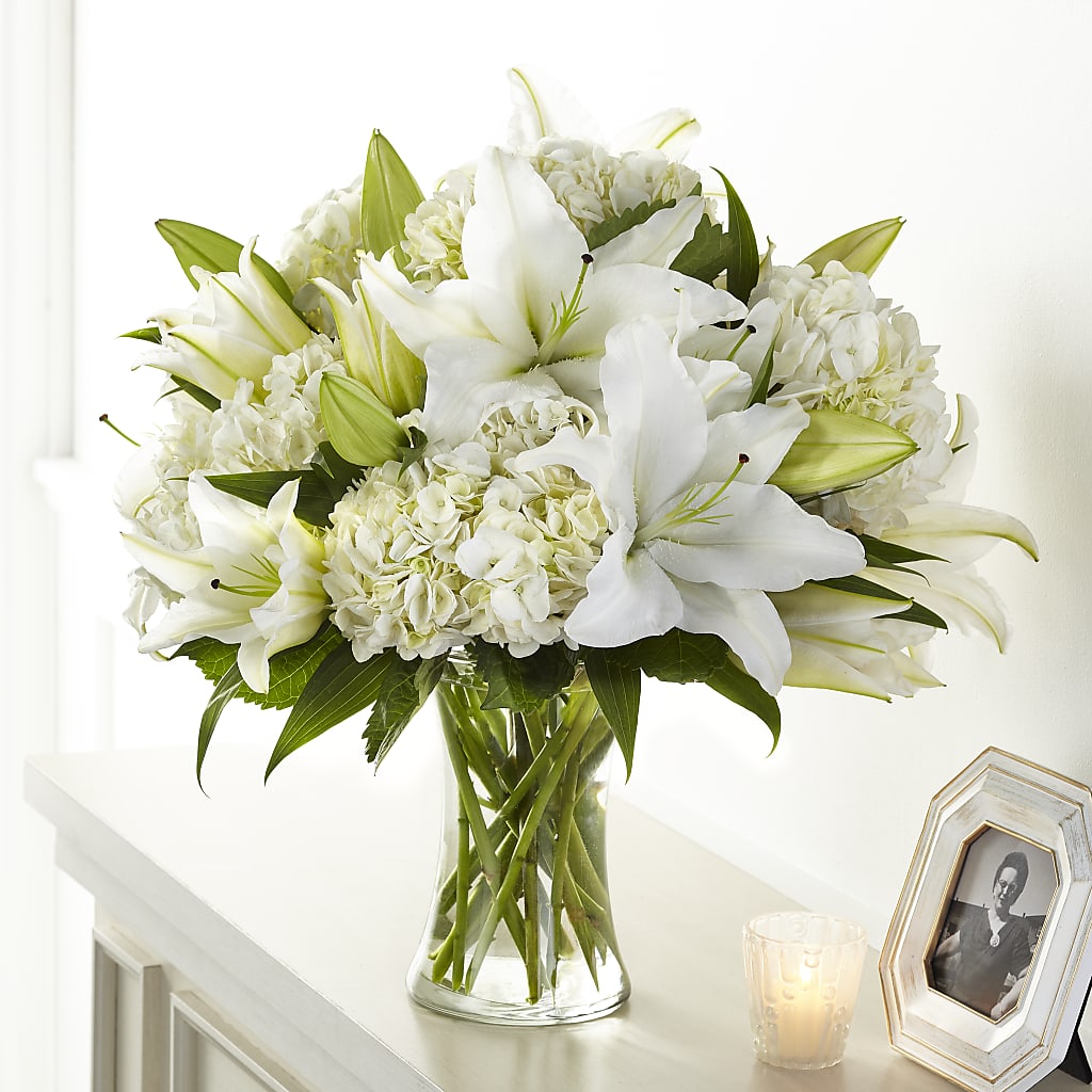 Compassionate Lily Bouquet – Two Flower Girls, Skokie IL