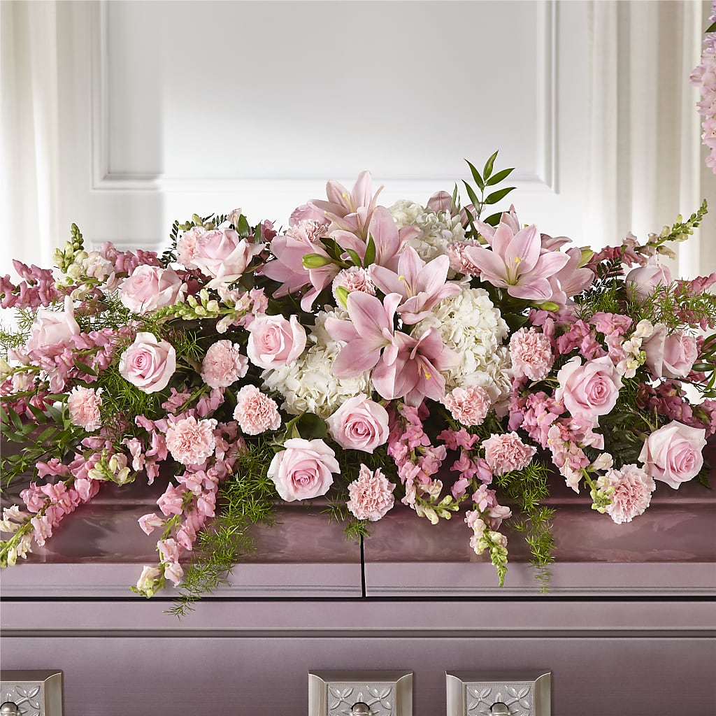 Life & Remembrance Casket Spray – Two Flower Girls, Skokie IL