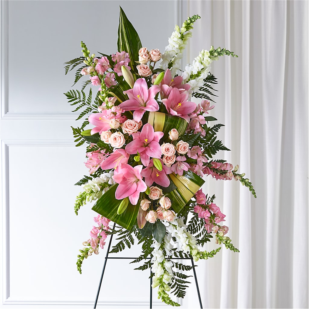 Elegant Embrace Standing Spray – Two Flower Girls, Skokie IL