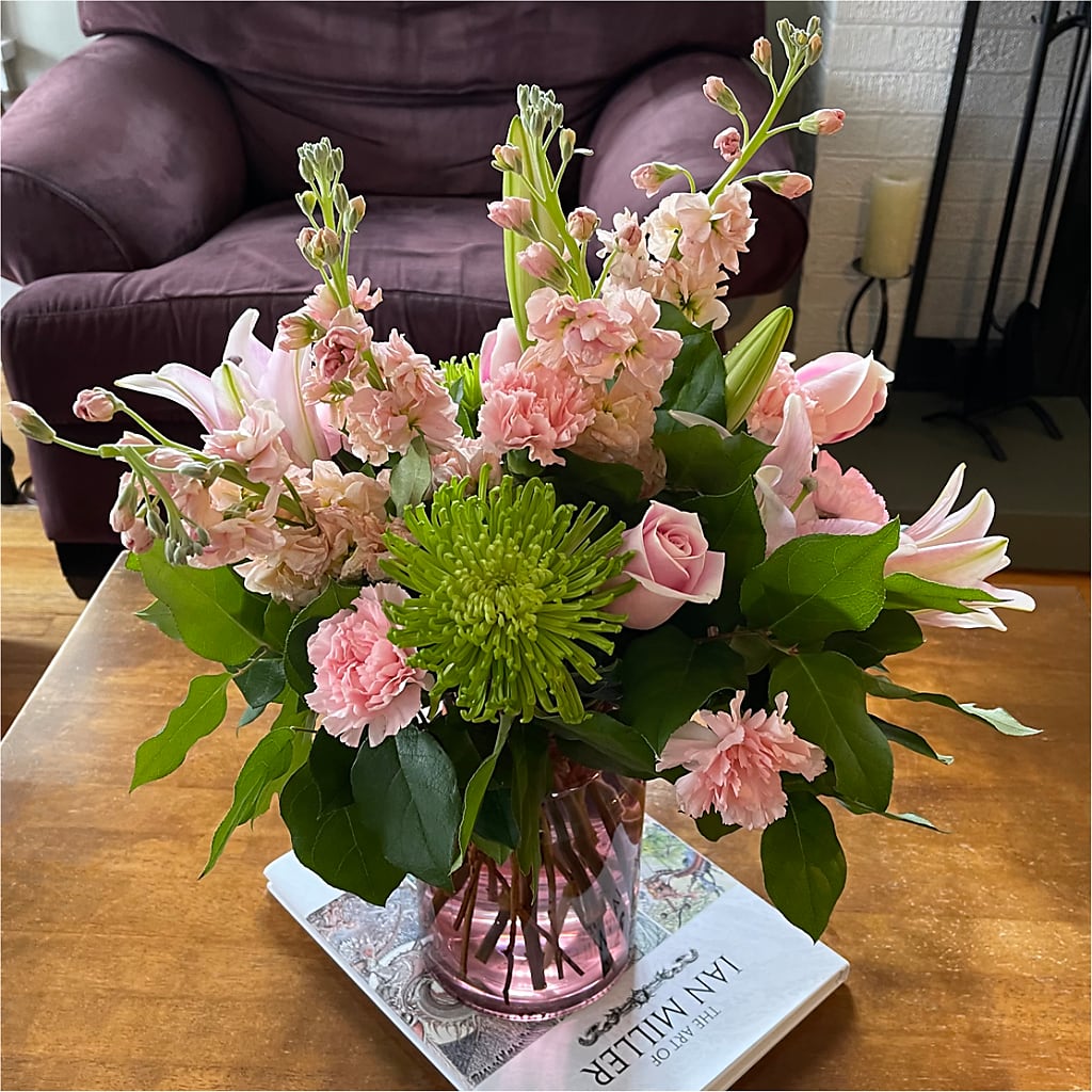 Pretty in Pink Bouquet – Two Flower Girls, Skokie IL