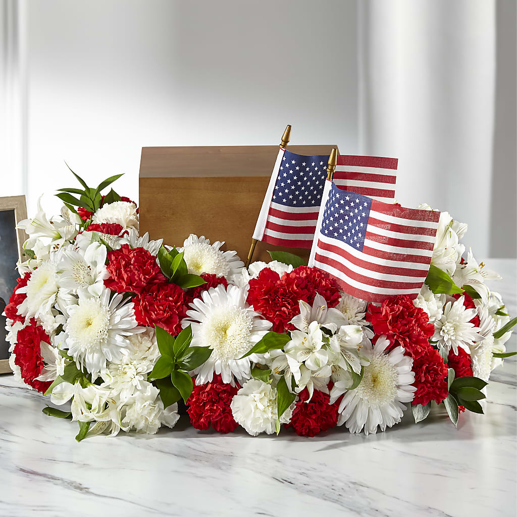 Spirit of Patriotism Cremation Adornment – Two Flower Girls, Skokie IL