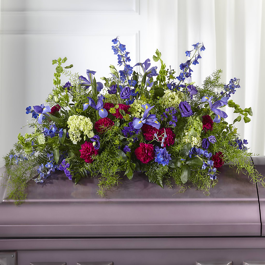 Always Treasured Casket Spray – Two Flower Girls, Skokie IL