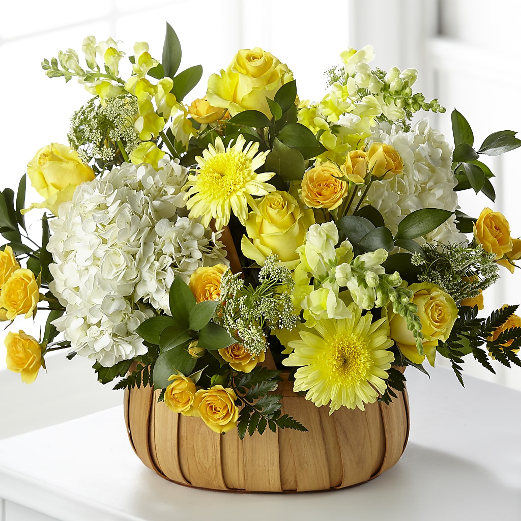 Rustic Remembrance Basket – Two Flower Girls, Skokie IL