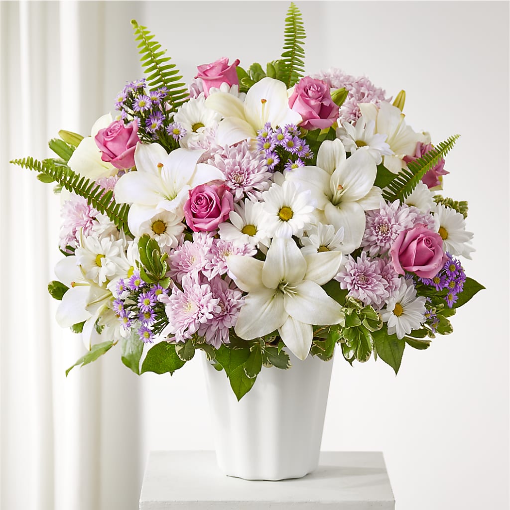 Warmest Thoughts Tabletop Basket – Two Flower Girls, Skokie IL