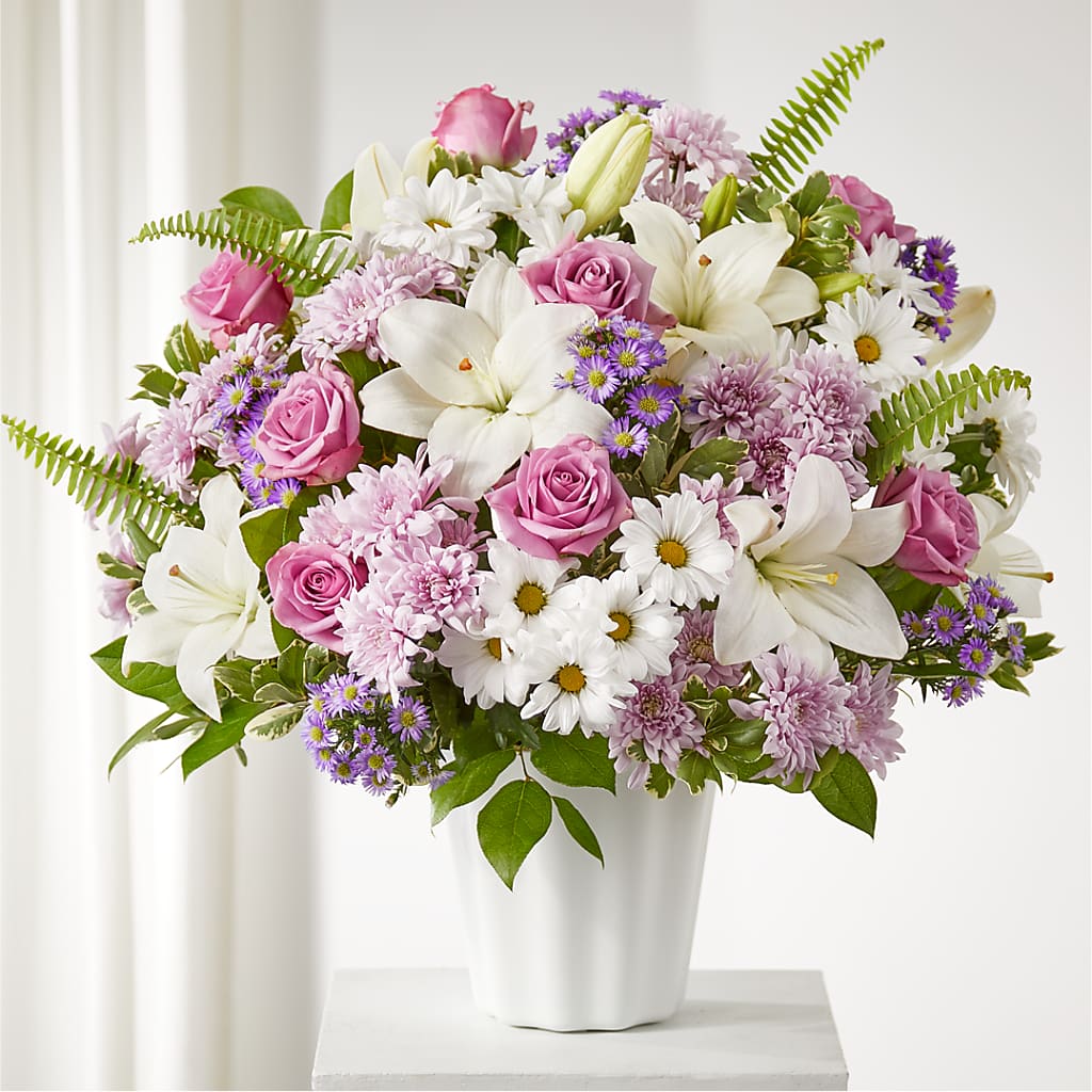 Warmest Thoughts Tabletop Basket – Two Flower Girls, Skokie IL
