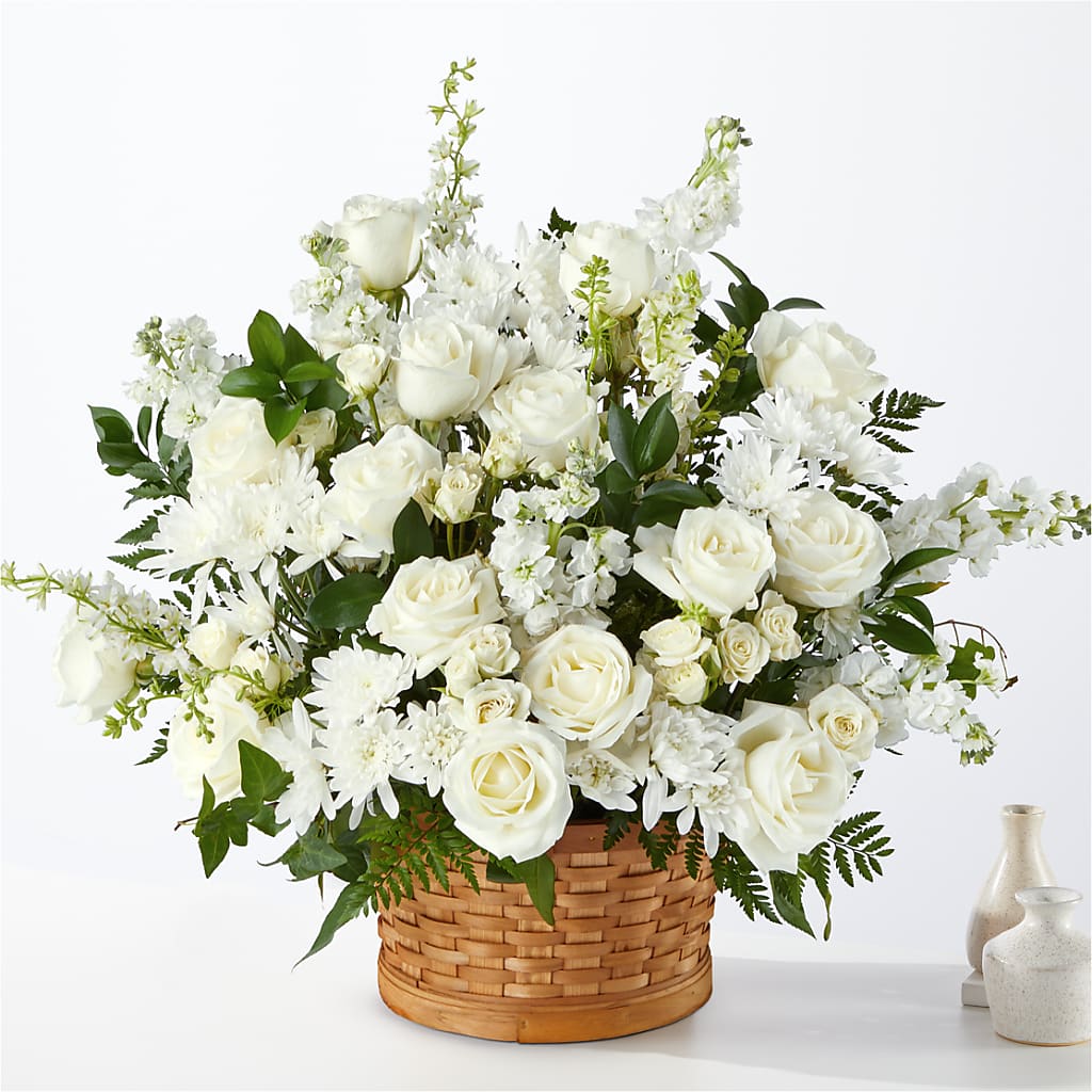 Heartfelt Condolences Arrangement – Two Flower Girls, Skokie IL