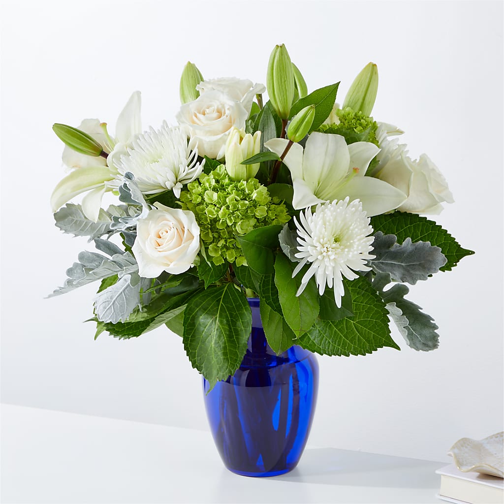 Snowy Dreams Bouquet – Two Flower Girls, Skokie IL