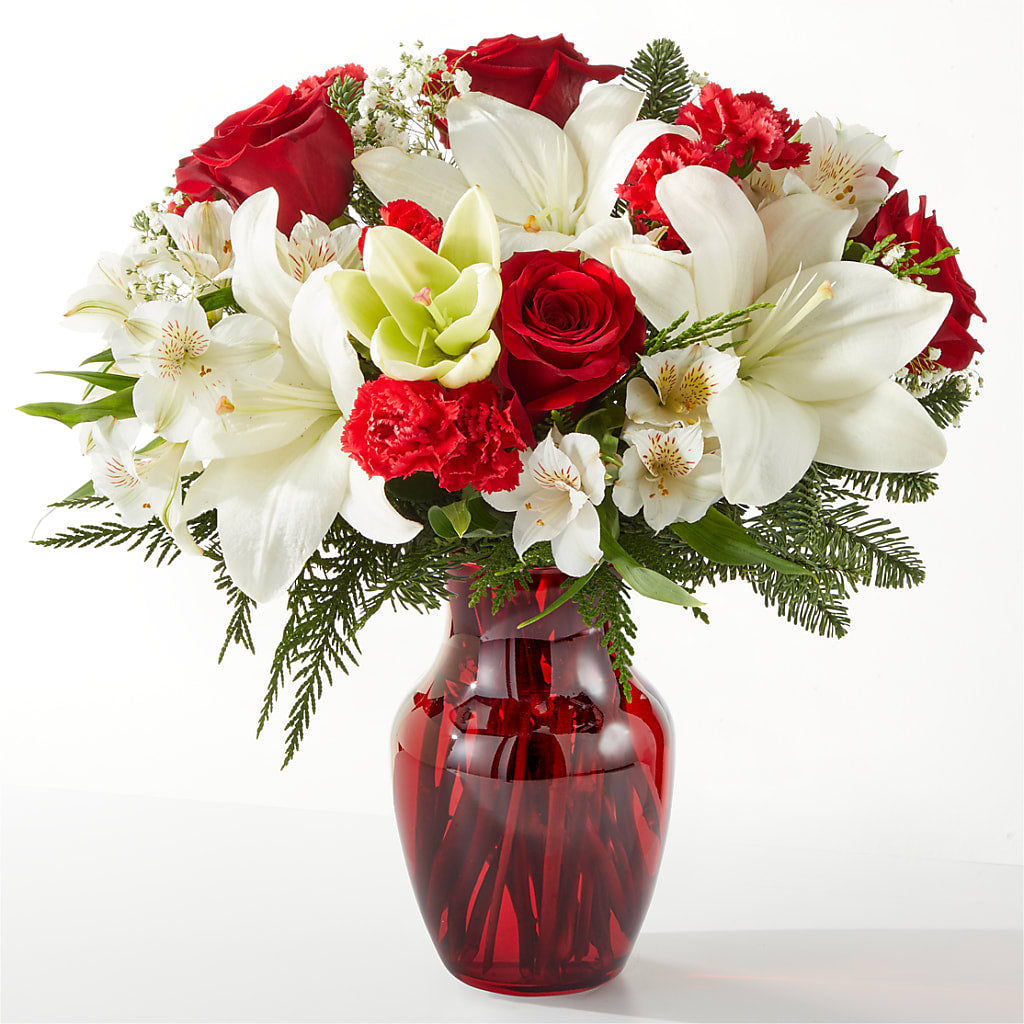 Holiday Season Bouquet – Two Flower Girls, Skokie IL