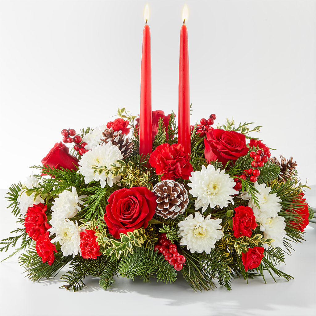 Holiday Soiree Centerpiece – Two Flower Girls, Skokie IL