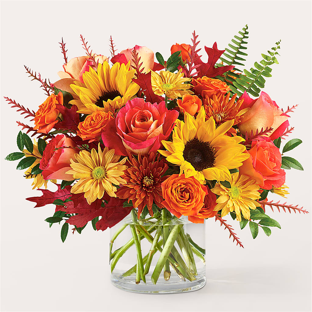 Fall Campfire Bouquet – Two Flower Girls, Skokie IL