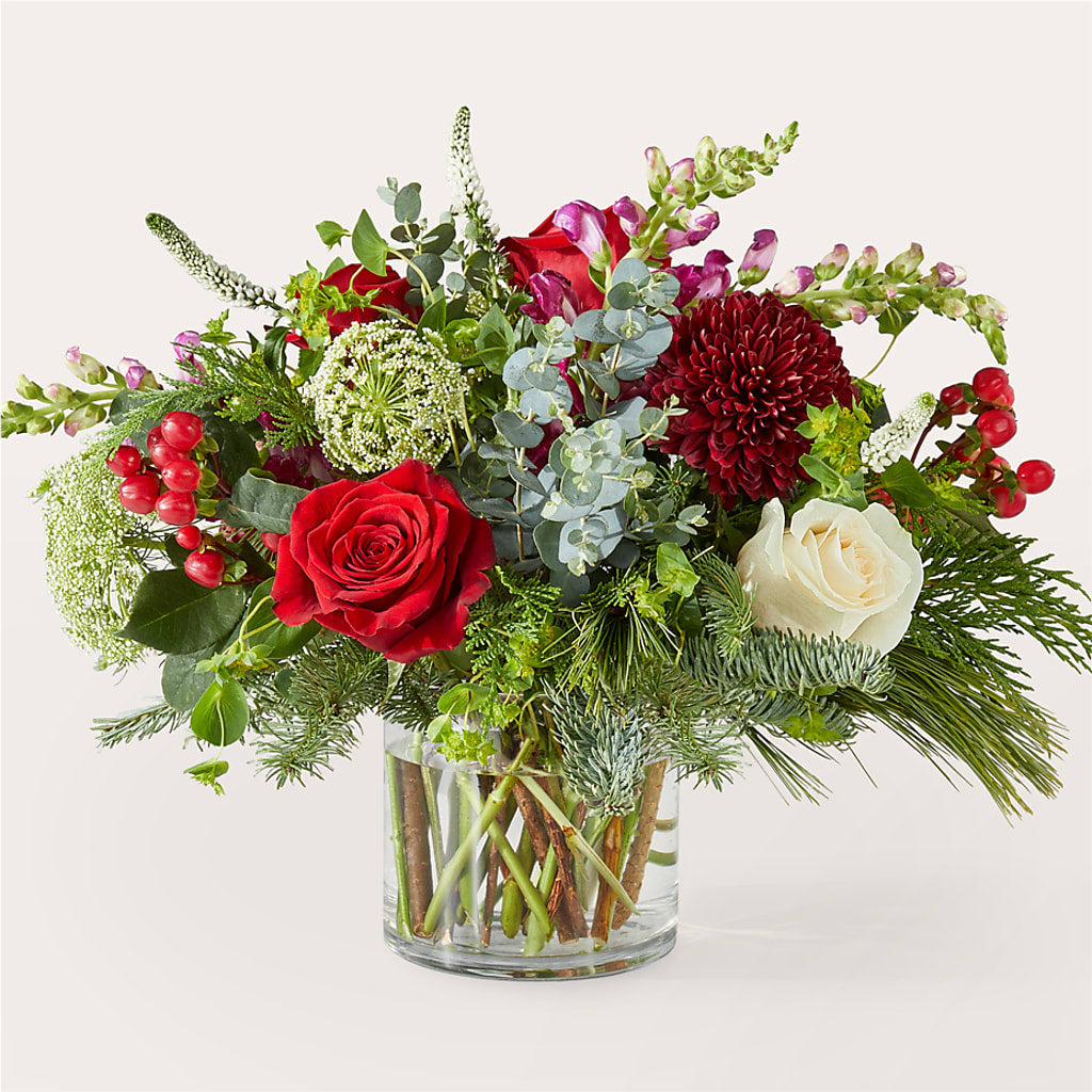 Cranberry Fizz Bouquet – Two Flower Girls, Skokie IL