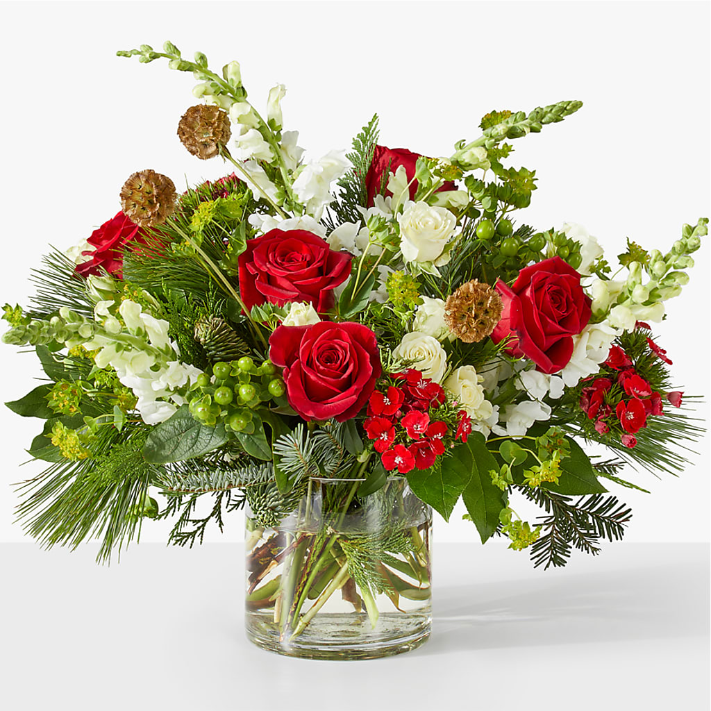 Deck the Halls Bouquet – Two Flower Girls, Skokie IL