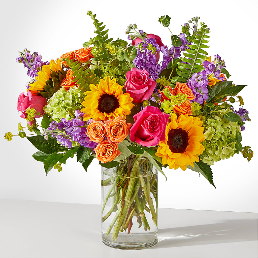 Vibrant Greetings Bouquet – Two Flower Girls, Skokie IL
