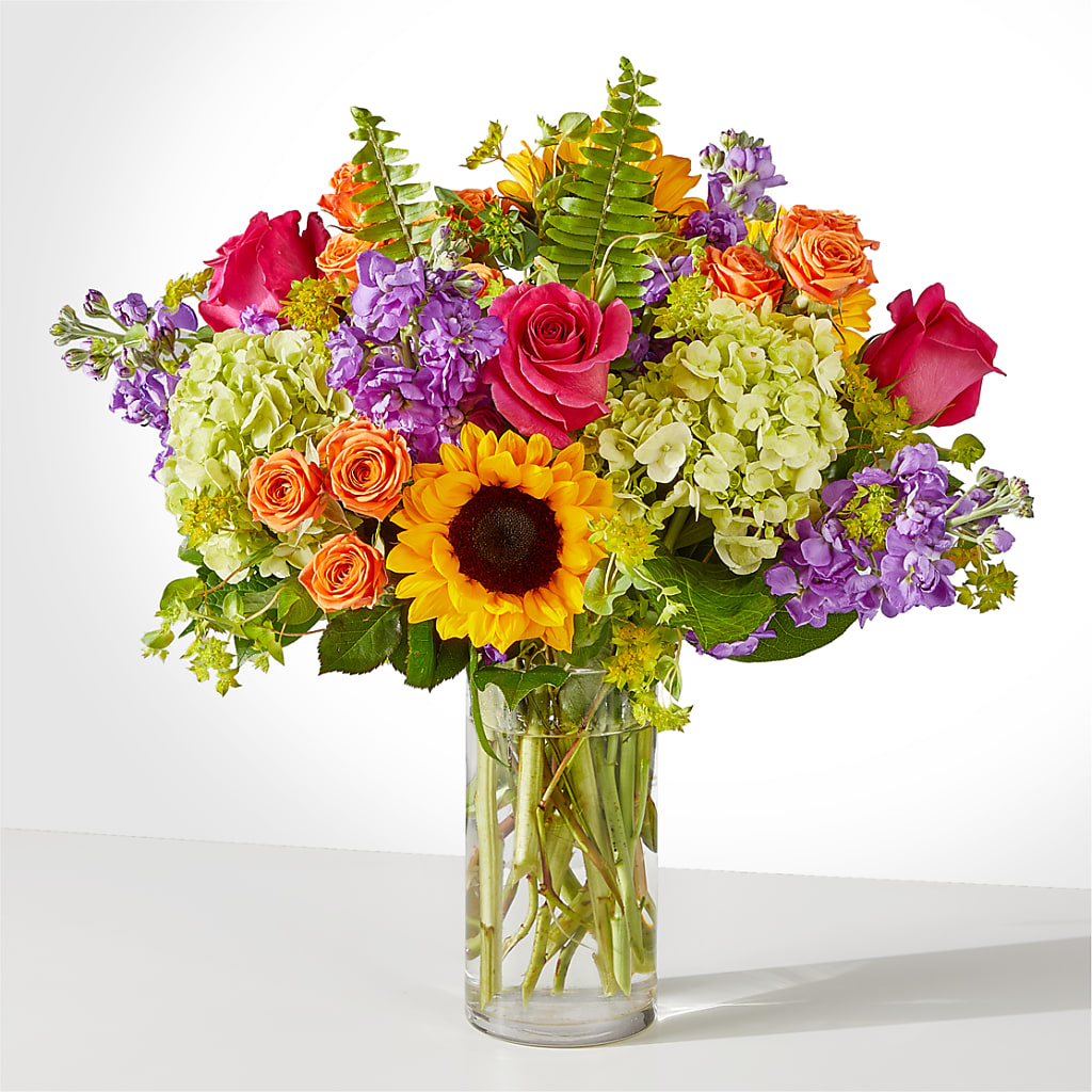 Vibrant Greetings Bouquet – Two Flower Girls, Skokie IL