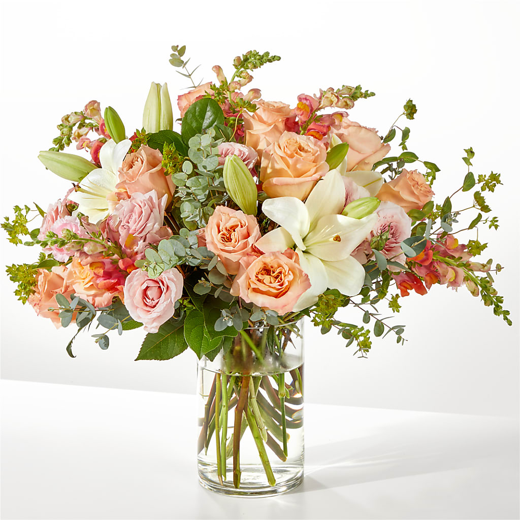 Grapefruit Splash Bouquet – Two Flower Girls, Skokie IL