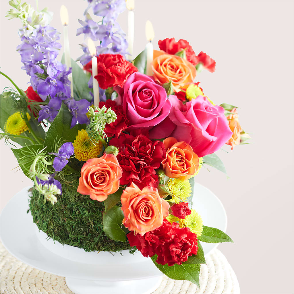 Best Year Yet Floral Cake – Two Flower Girls, Skokie IL