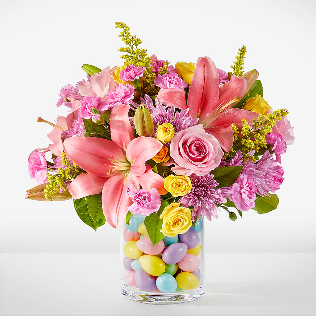 Easter Egg Hunt Bouquet – Two Flower Girls, Skokie IL