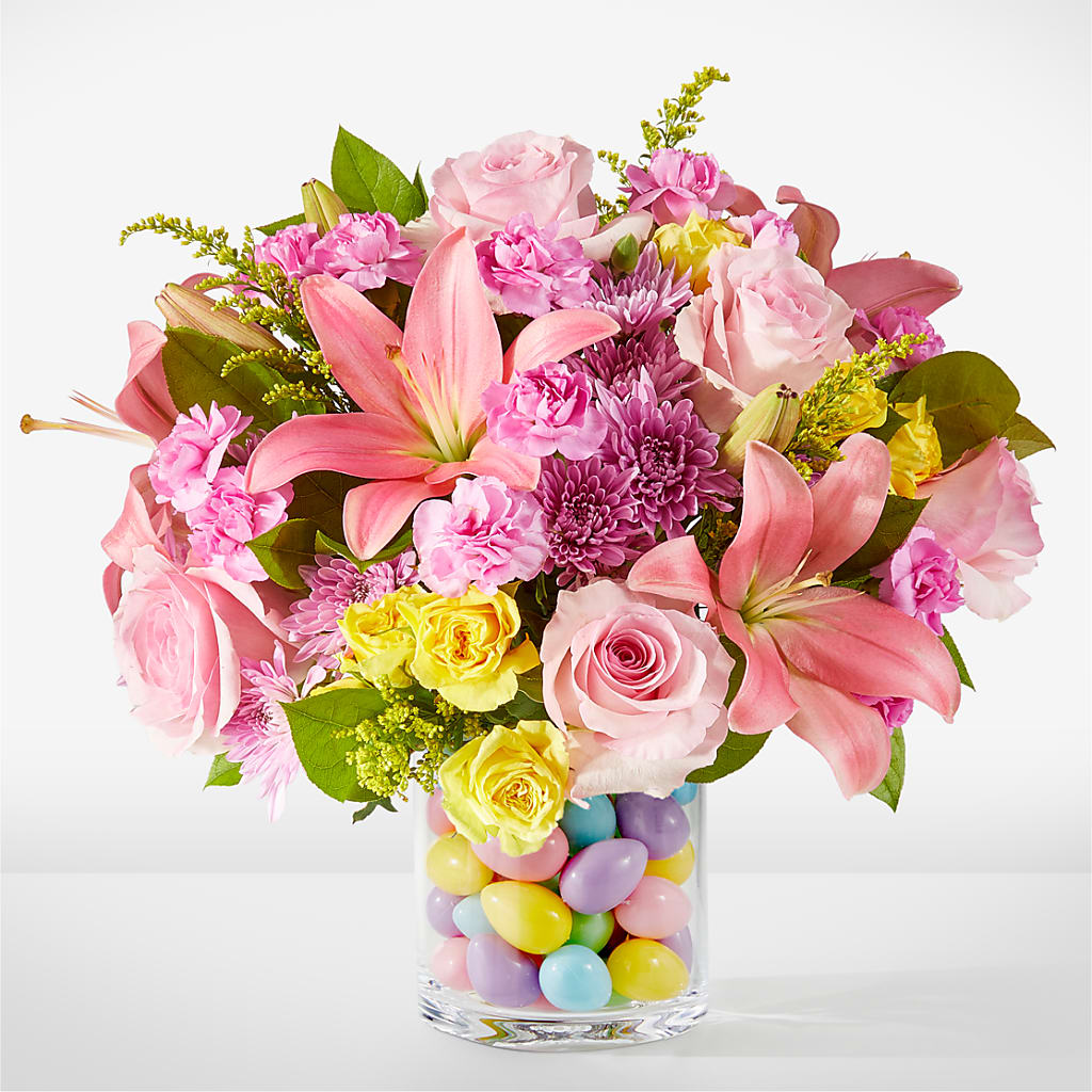 Easter Egg Hunt Bouquet – Two Flower Girls, Skokie IL