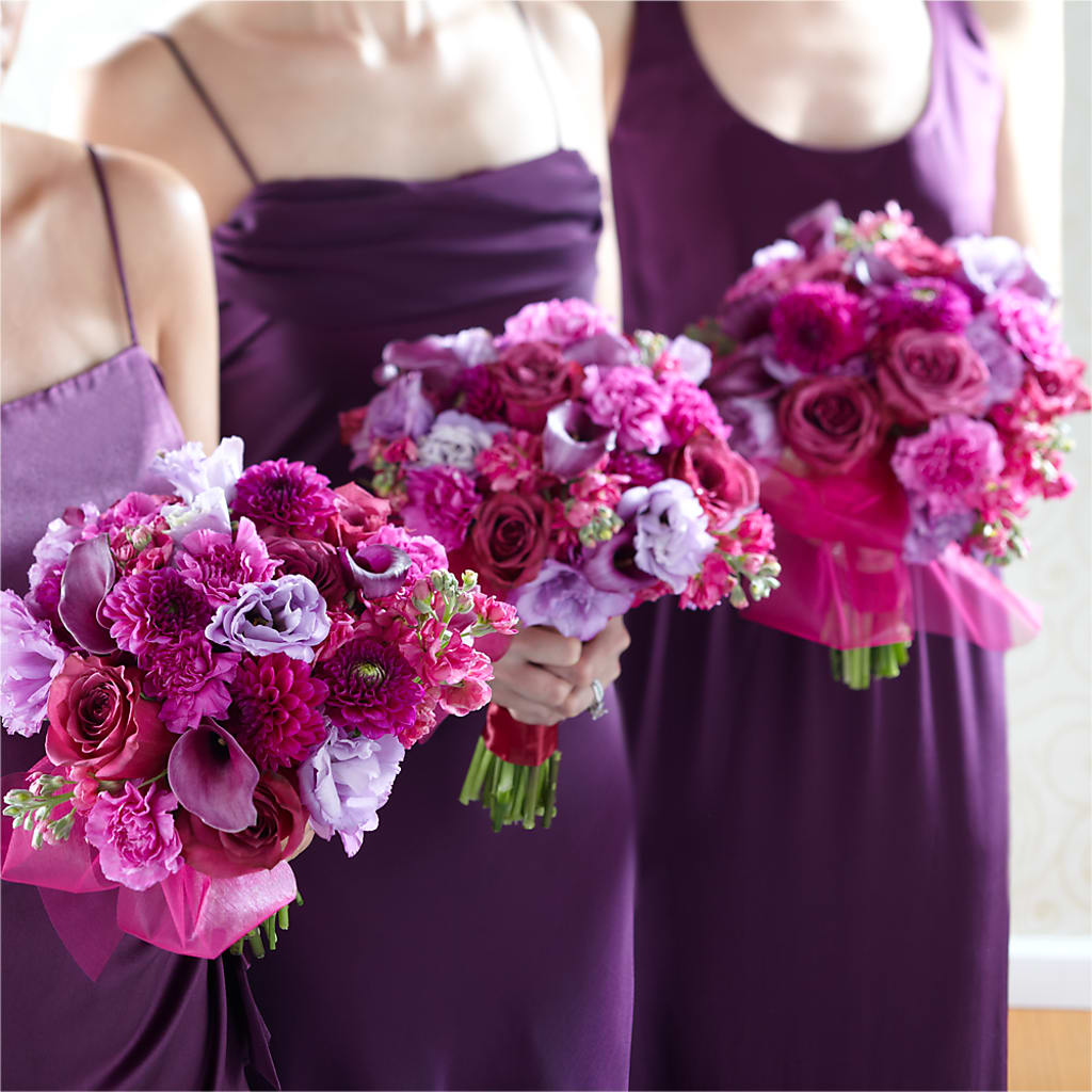 Bridesmaid's Garden Bouquet – Two Flower Girls, Skokie IL