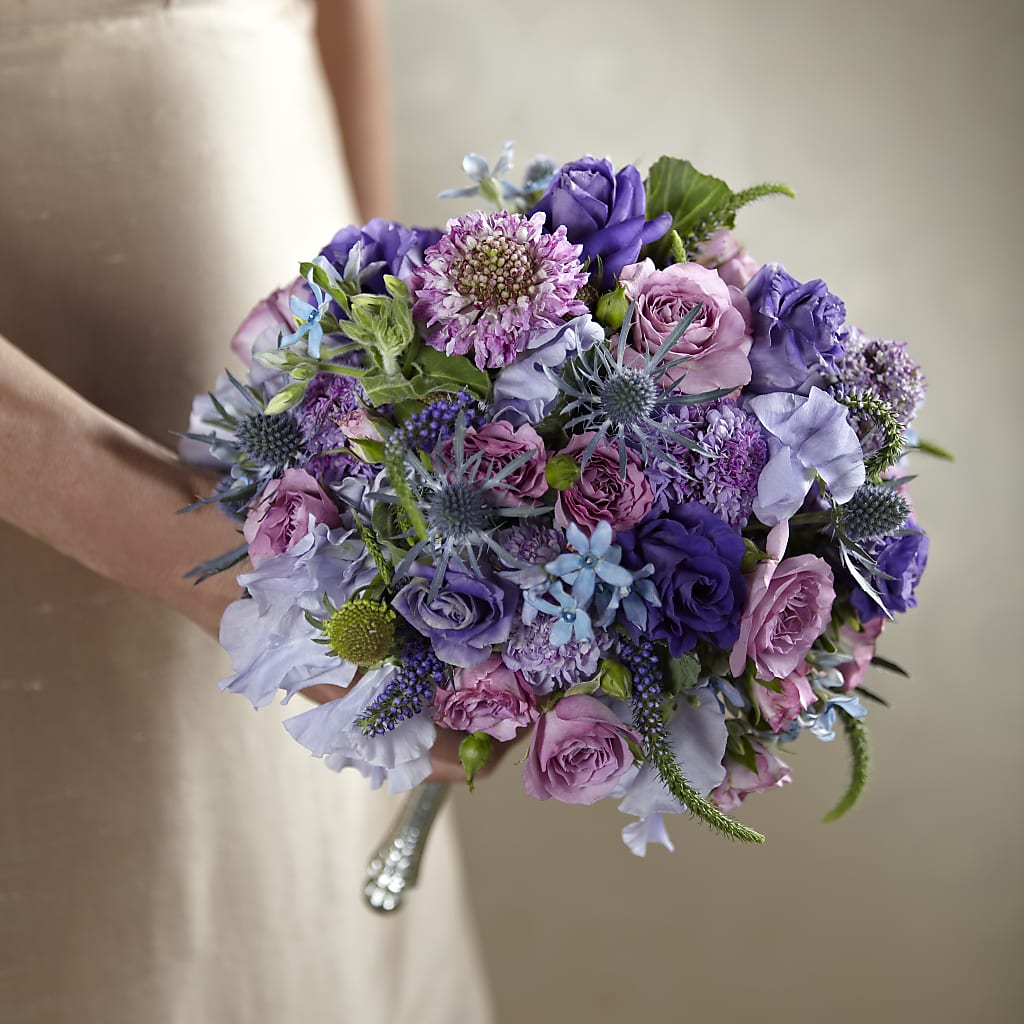 Lavender Garden Bouquet – Two Flower Girls, Skokie IL
