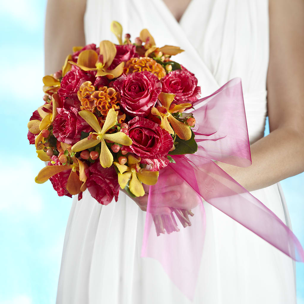 Brilliant Shades of Love Bouquet – Two Flower Girls, Skokie IL