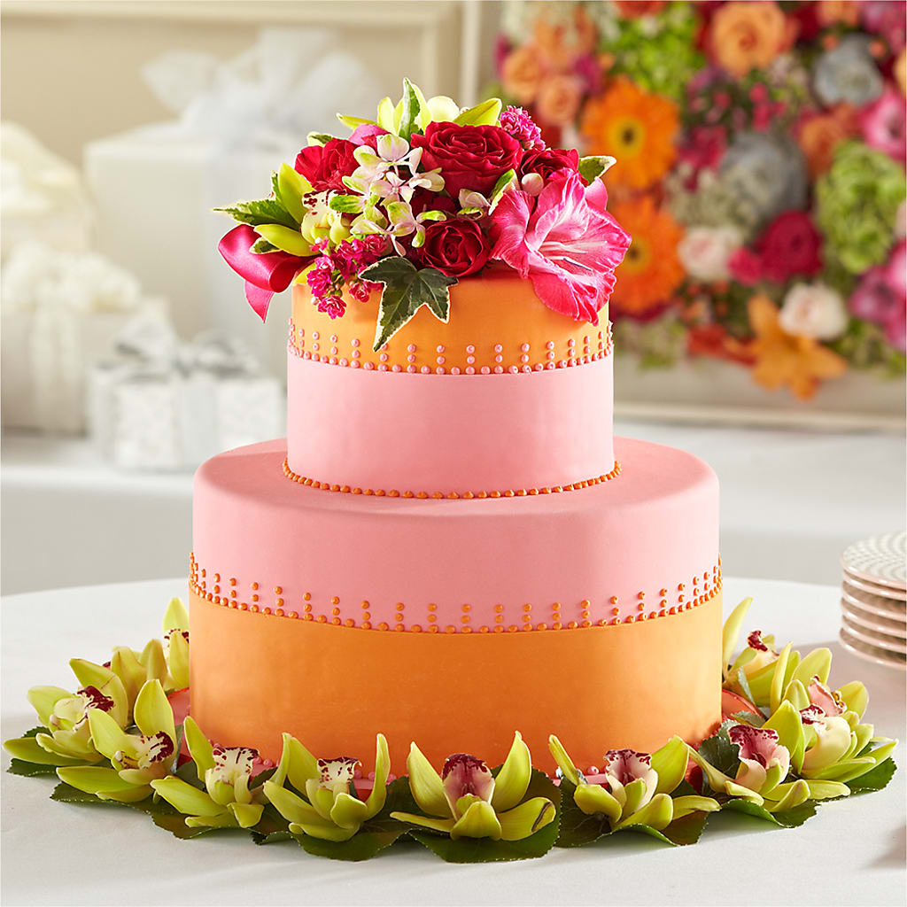 Sweet Citrus Cake Decor – Two Flower Girls, Skokie IL