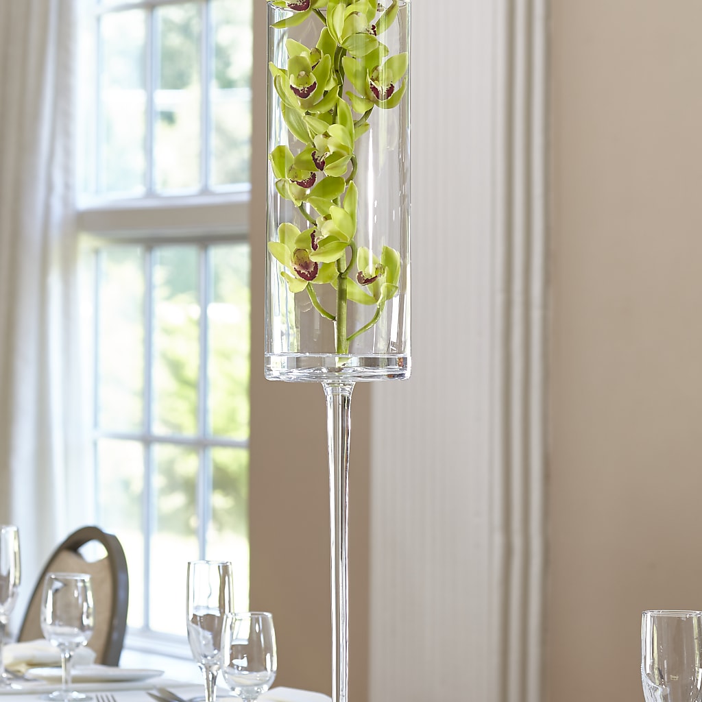 Green Mini Cymbidium Bouquet – Two Flower Girls, Skokie IL