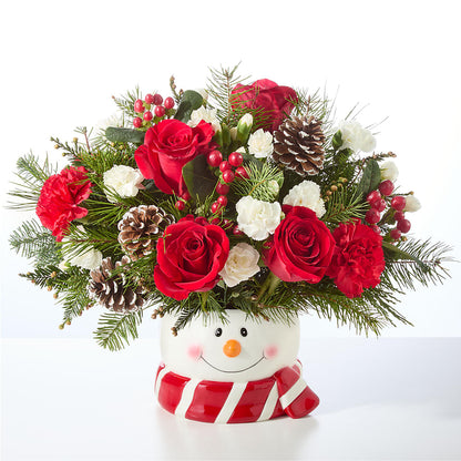 Jolly Snowman Bouquet –  2 Flower Girls, Skokie IL