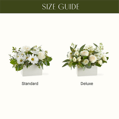 Fresh Linen Box Bouquet –  Two Flower Girls, Skokie IL