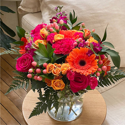 Fiesta Bouquet –  Two Flower Girls, Skokie IL