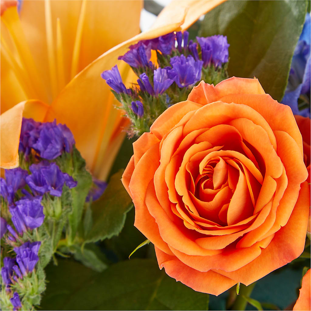 Radiant Citrus Box Bouquet –  Two Flower Girls, Skokie IL