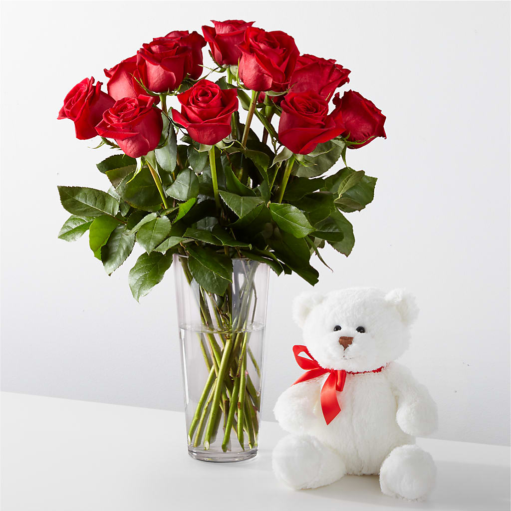 Romantic Long Stem Red Rose Bouquet Bundles –  Two Flower Girls, Skokie IL