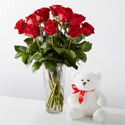 Romantic Long Stem Red Rose Bouquet Bundles –  Two Flower Girls, Skokie IL